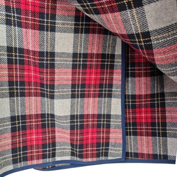 Tommy Hilfiger Womens 16 Wool Cashmere‎ Blend Plaid Wrap Skirt NWT - Picture 6 of 13